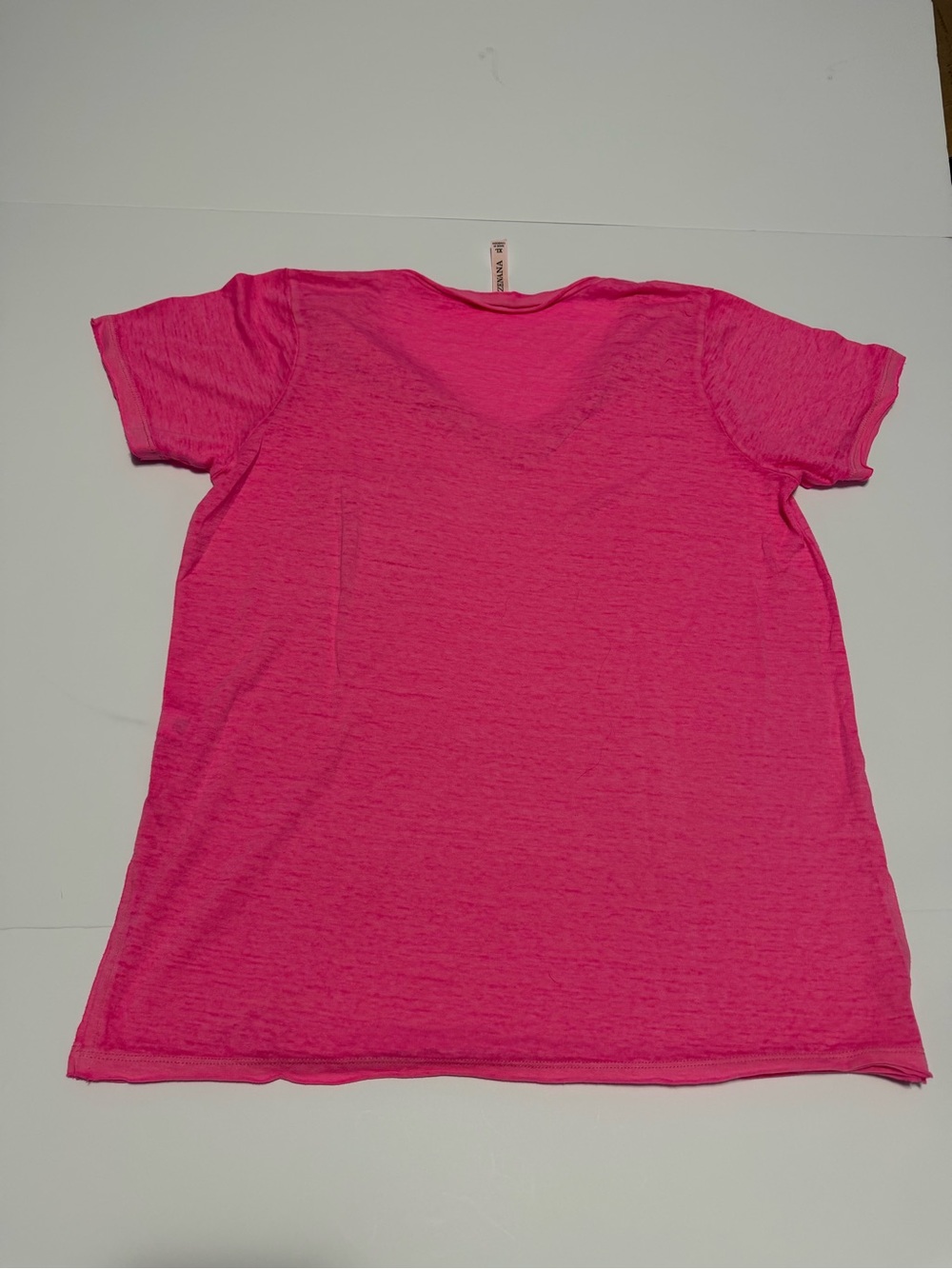 Zenana Women’s Classic Crew Neck Tee - Hot Pink